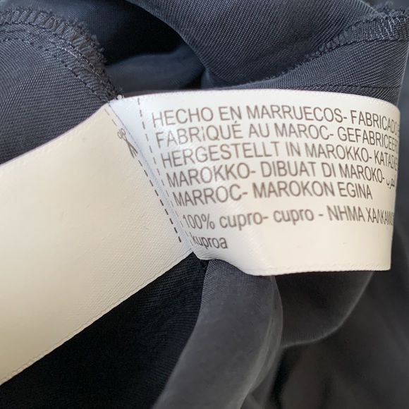 Massimo Dutti long sleeve navy blue jumpsuit with belt - Picture 6 of 7